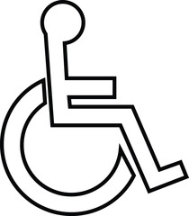 Handicap Symbol Icon Logo Handicapped Disability vector 