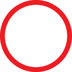 red circle frame icon