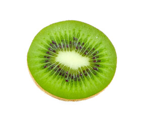 Fototapeta na wymiar kiwi fruit slice on transparent png
