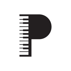 Piano logo images illustration