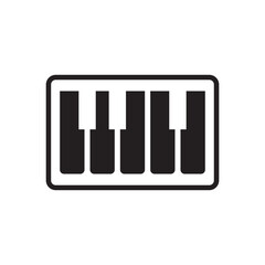 Piano logo images illustration