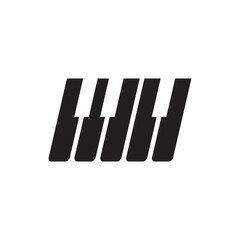 Piano logo images illustration