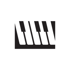 Piano logo images illustration