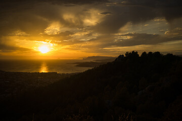 Sunset on Côte d'Azur