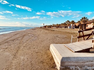 Beach seaside view on Cyprus