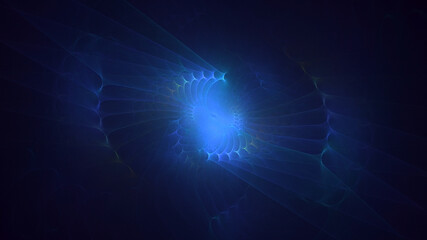 3D rendering abstract colorful fractal light background