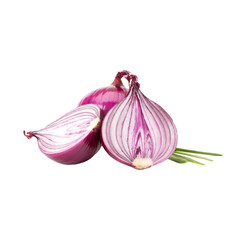 Red Onion With Spring Green Free PNG and PSD