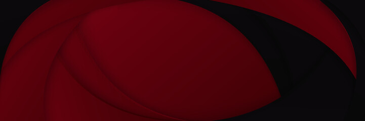 Vector Illustration of Dramatic Dark Red and Black Banner Background - Ideal for Promotions and Advertising