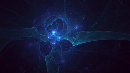 3D rendering abstract colorful fractal light background
