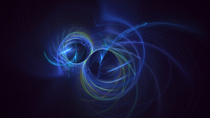 3D rendering abstract colorful fractal light background
