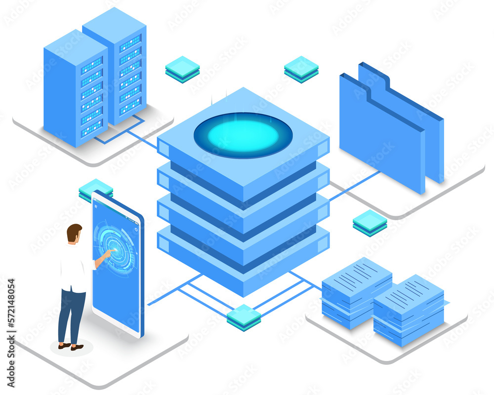 Poster computation of big data center, information processing, database