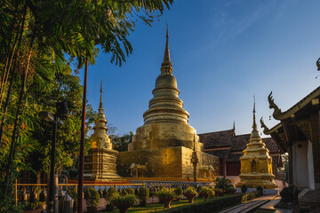 Stupa at Wat Phra Singh in Chiang Mai, Thailand