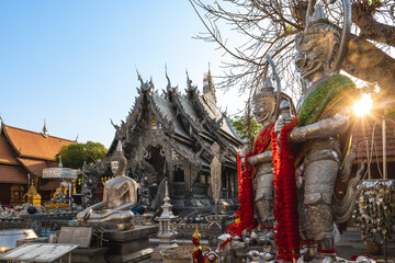 wat si suphan, aka silver temple, in chiang mai, thailand