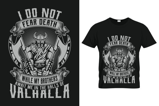 Viking T-Shirt Design | Customizable Print Ready Design File For Vikings Lover