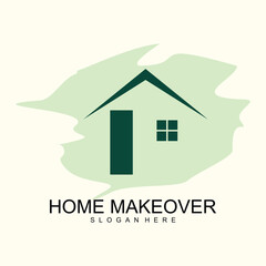 Real estate logo design with unique and new concept property and home