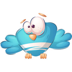 Cartoon character Blue Owl