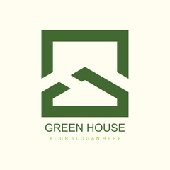 Real estate logo design with unique and new concept property and home