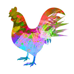 Watercolor chicken drawing, silhouette of a rooster, Watercolor hen art, chicken, Png, Transparent, poultry