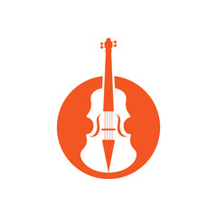 Violin logo images illustration