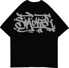 Smoker Text Original Graffiti  - Vector Illustration
