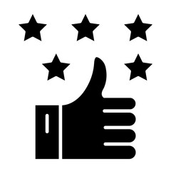 Vector Design Positive Review Icon Style