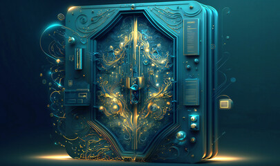 Fototapeta premium Exploring the potential impact of quantum computing on cryptography and cybersecurity