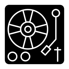 Obraz premium Vector Design Turn Table Icon Style
