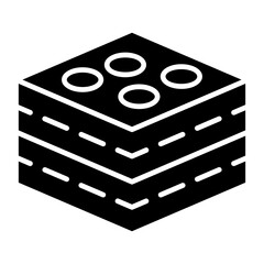 vector  brownie icon style