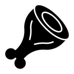 Vector Design Ham Leg Icon Style