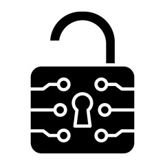Vector Design Unlock Icon Style
