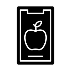 Vector Design Mobile Food Icon Style