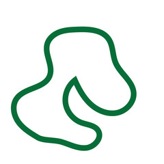 Green Abstract Shapes Lines