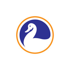 Duck logo images illustration