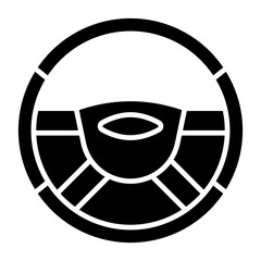 Vector Design Steering Wheel Icon Style
