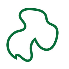 Green Abstract Shapes Lines