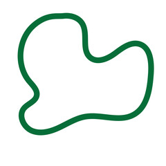 Green Abstract Shapes Lines