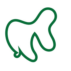 Green Abstract Shapes Lines