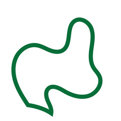 Green Abstract Shapes Lines