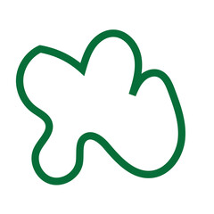 Green Abstract Shapes Lines