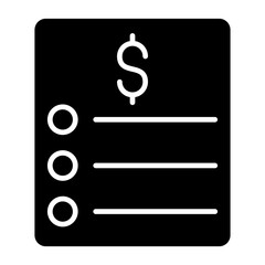 Vector Design Price List Icon Style