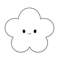 白黒　かわいい　梅イラスト