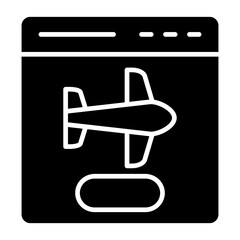 Obraz premium Vector Design Flight Booking Icon Style