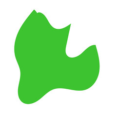 Green Abstract Blob Shapes