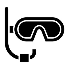 Vector Design Diving Mask Icon Style