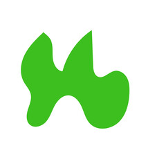 Green Abstract Blob Shapes