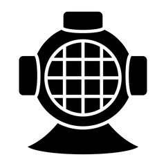 Vector Design Diving Helmet Icon Style