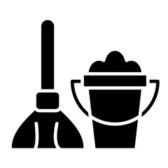 Vector Design Mop Icon Style