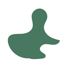 Fototapeta premium Green Abstract Blob Shapes