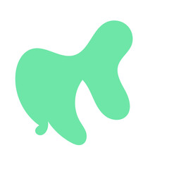 Green Abstract Blob Shapes