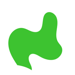 Green Abstract Blob Shapes